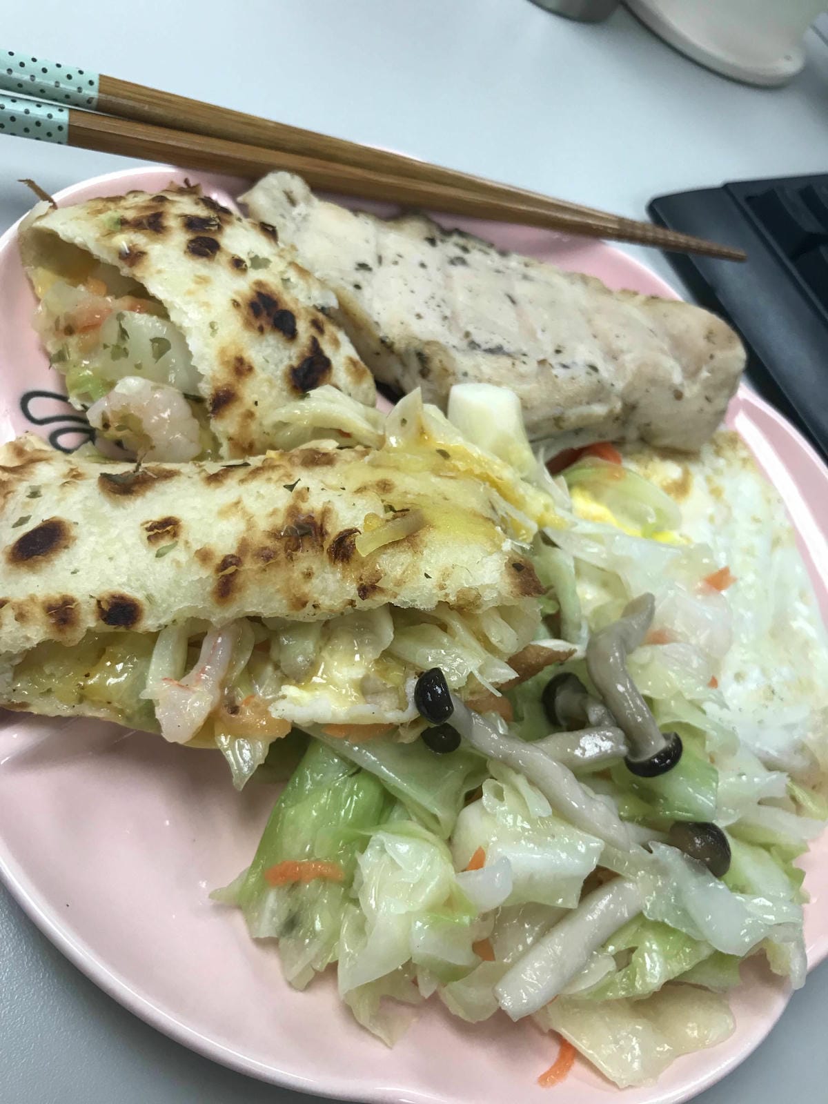 [吃] 福美早午餐－健康餐盒 手作酥皮蛋餅 鍋燒系列 新北中和家常便當