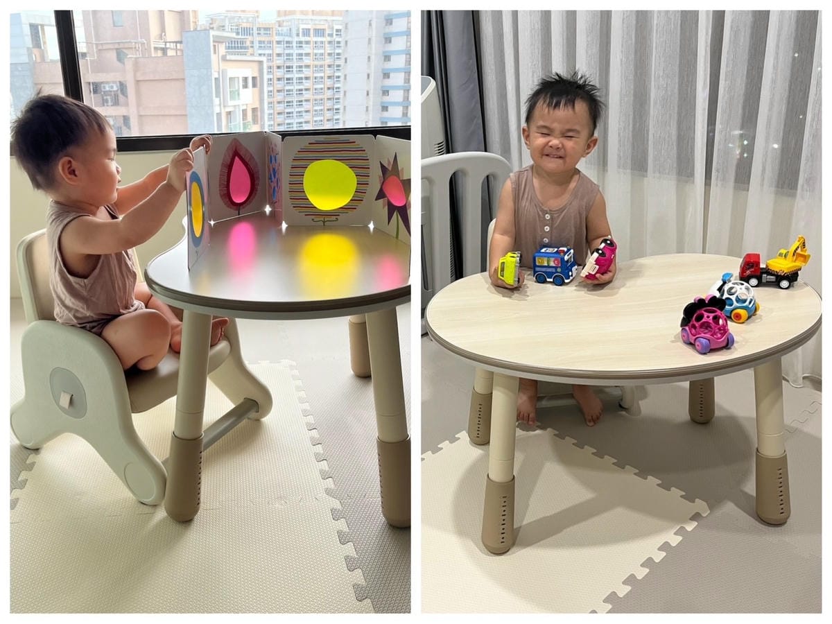 [育] 兒童桌椅推薦 – kidus 花生桌&兒童學習椅 一