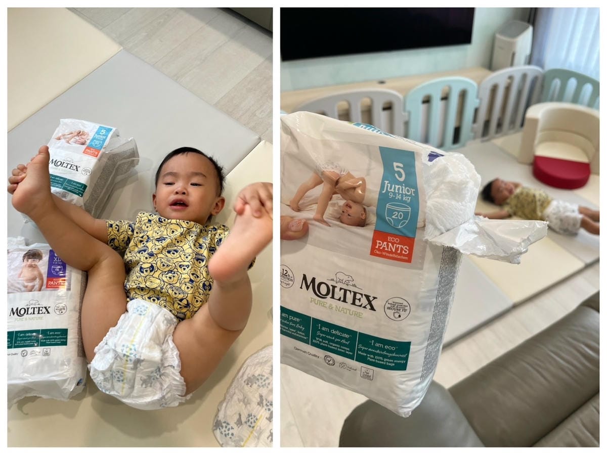 [育] 頂級抗敏過夜尿布 – 德國品牌MOLTEX 舒比嬰兒