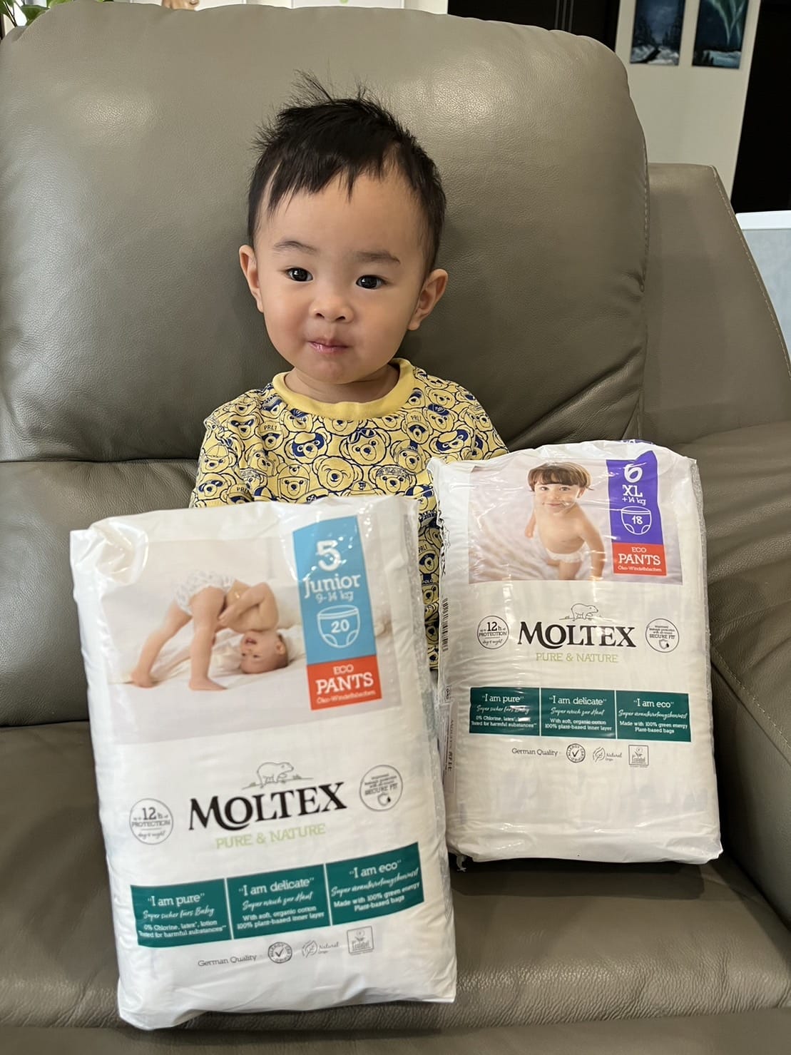 [育] 頂級抗敏過夜尿布 – 德國品牌MOLTEX 舒比嬰兒