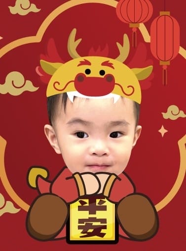 [美] 客製化紅包袋 - 設計客 Q版寶寶照片龍年紅包袋 新