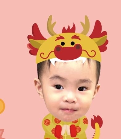 [美] 客製化紅包袋 - 設計客 Q版寶寶照片龍年紅包袋 新