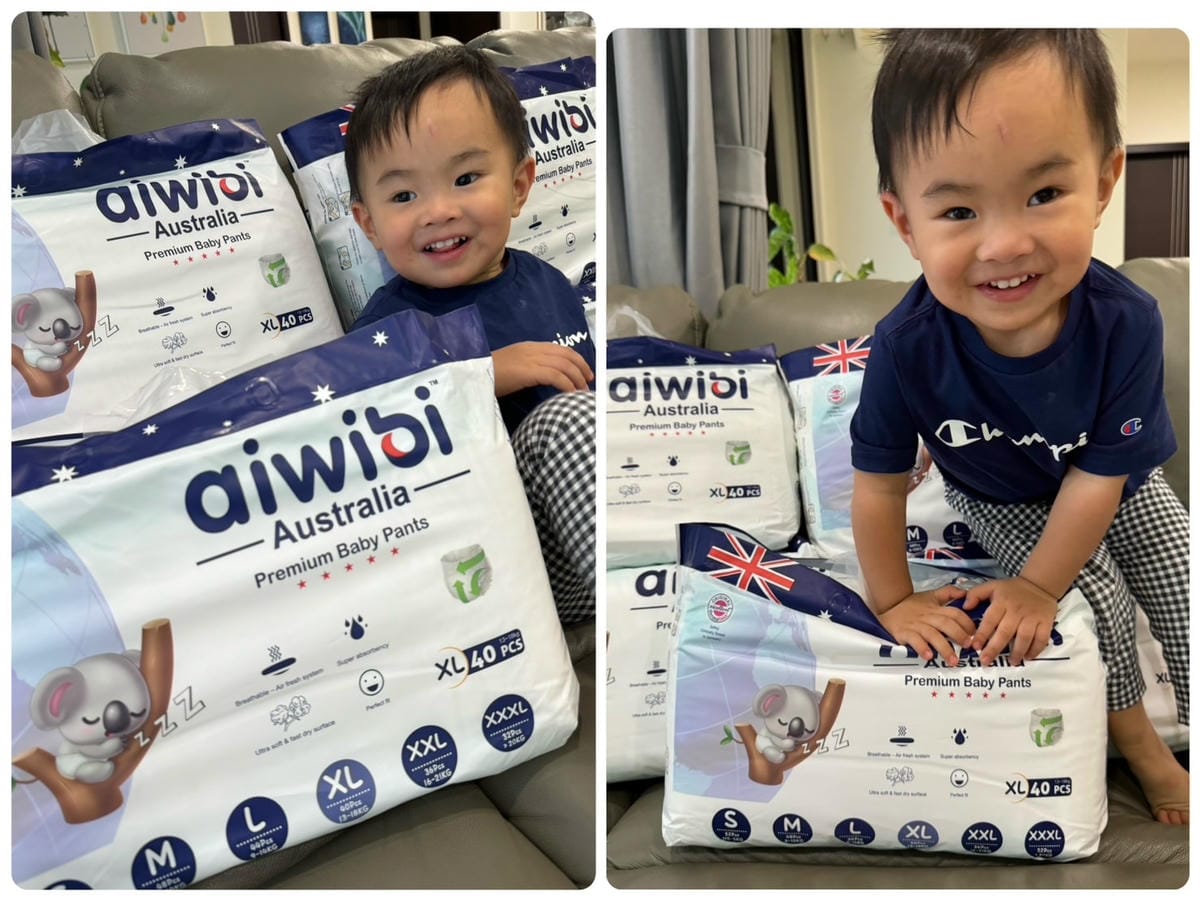 [育] 睡過夜尿布推薦 – Aiwibi 愛薇彼 夜用甄柔瞬