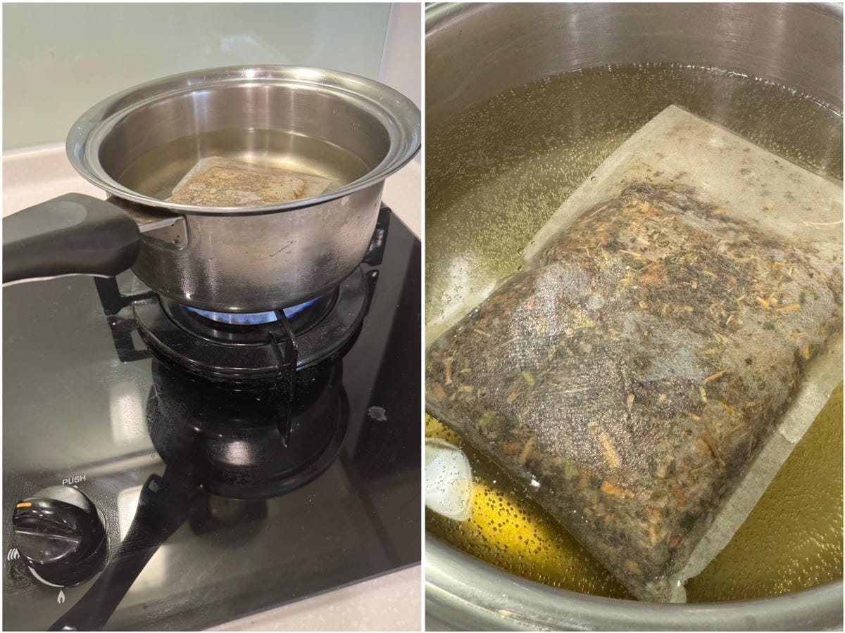 [育] 淨化除穢 幫助入睡 - 開箱！賴時真 漢方草本沐浴包