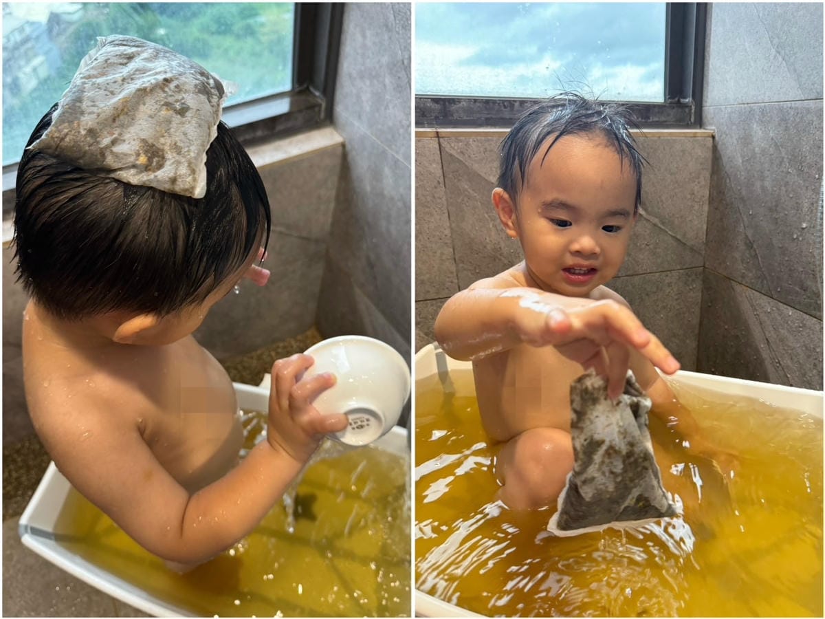 [育] 淨化除穢 幫助入睡 - 開箱！賴時真 漢方草本沐浴包