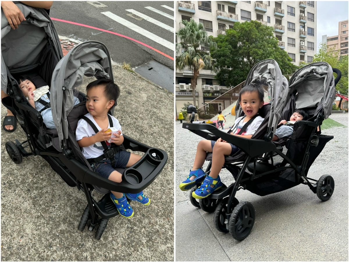 [育] 一打二 雙寶推車首選推薦 - Graco Stadi