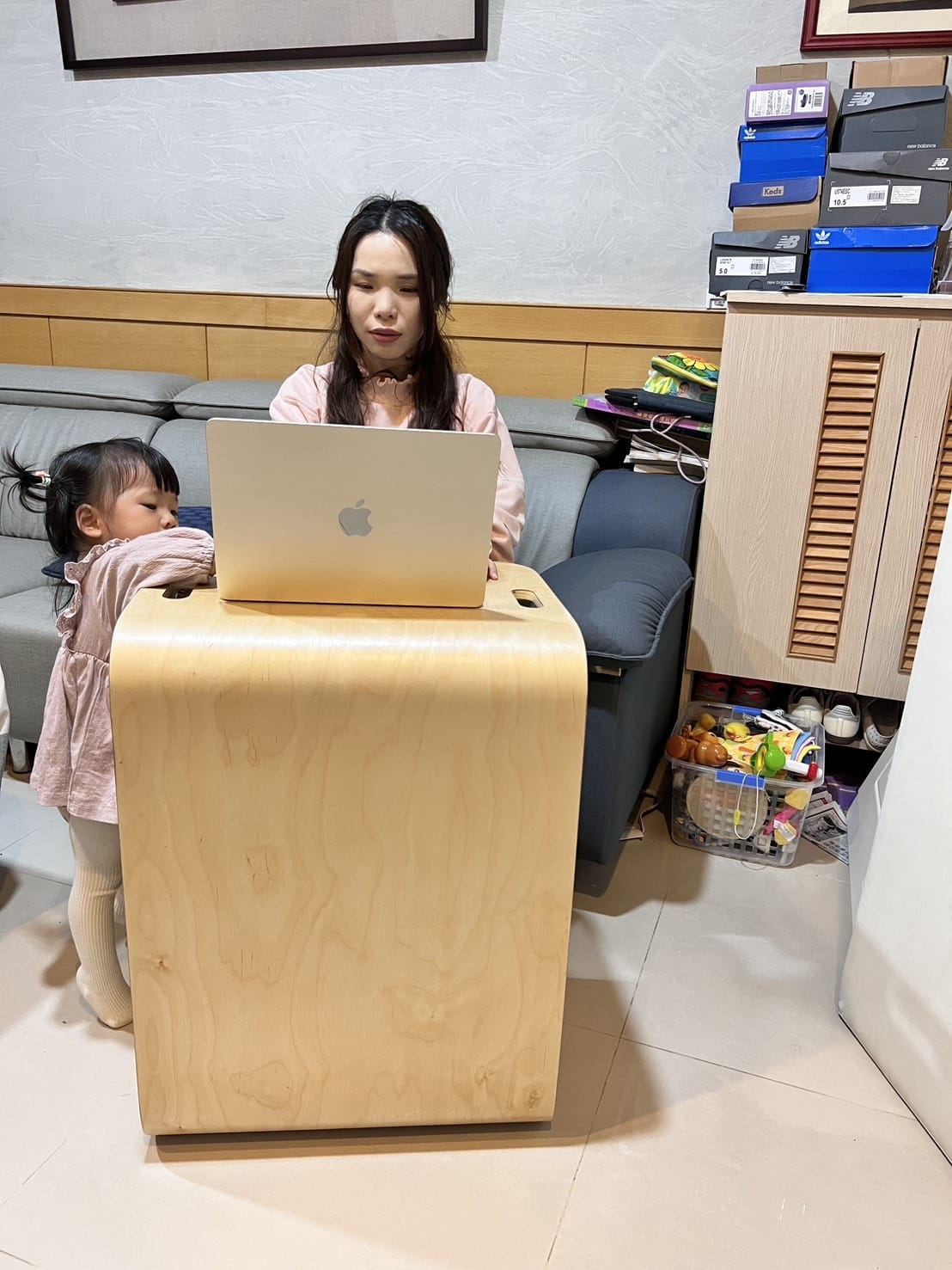 [育] 寶寶專屬小書桌 翻翻桌 - AK家居生活館 實木百變