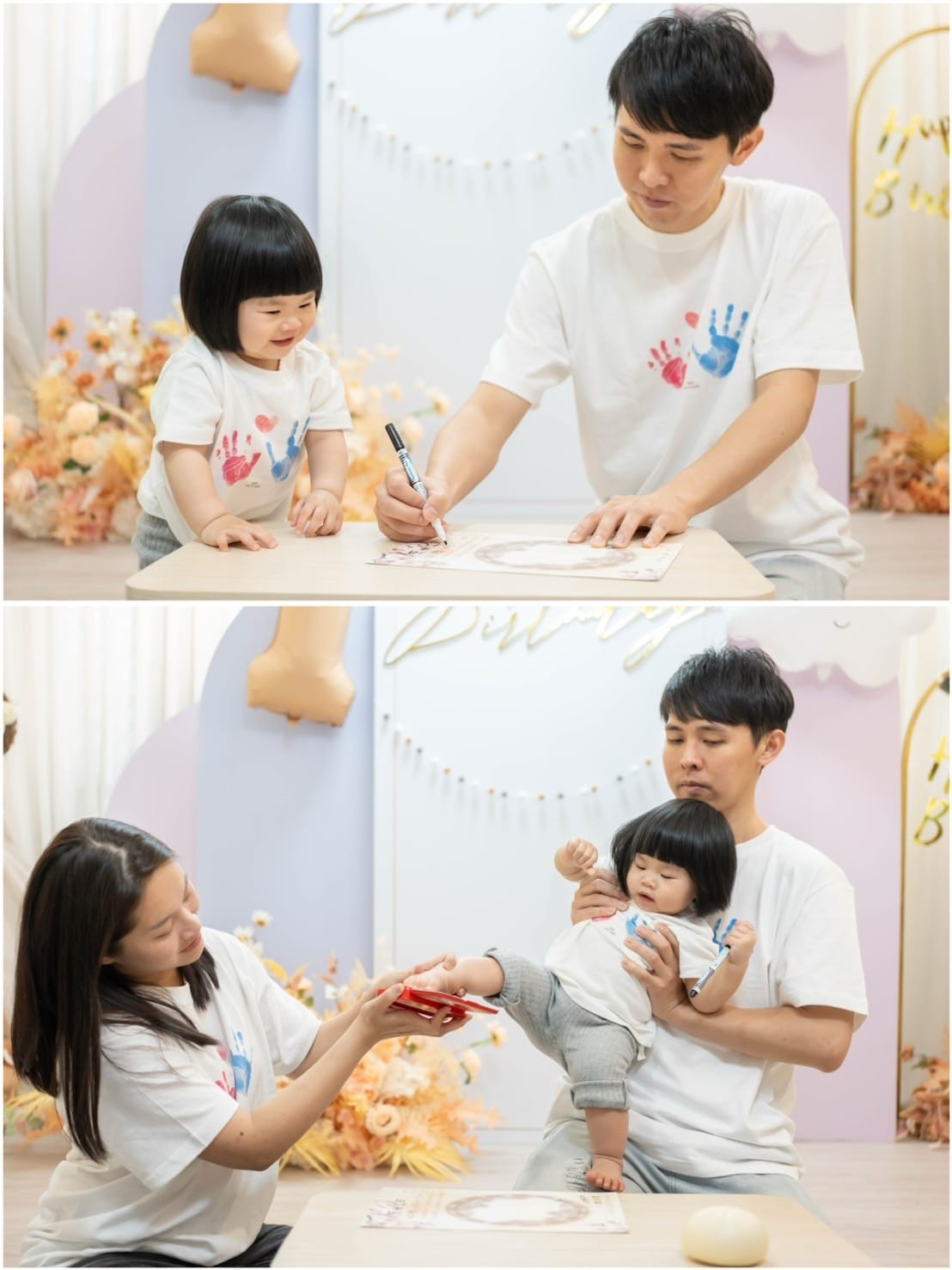 [育] 客製化親子裝.ᐟ 新竹 彌生抓周 全包式抓周服務 高
