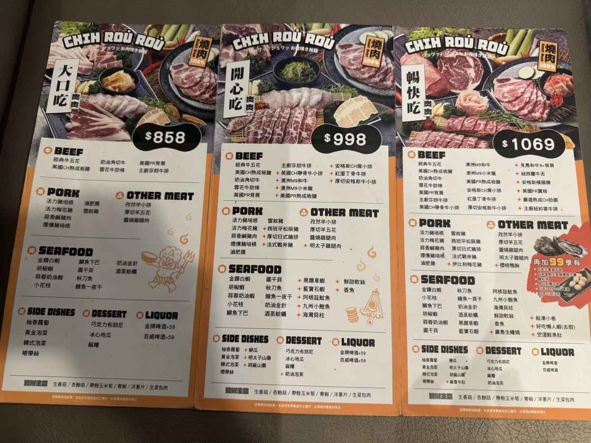 [吃] 頂級日本和牛吃到飽 - CHIH ROU ROU吃肉