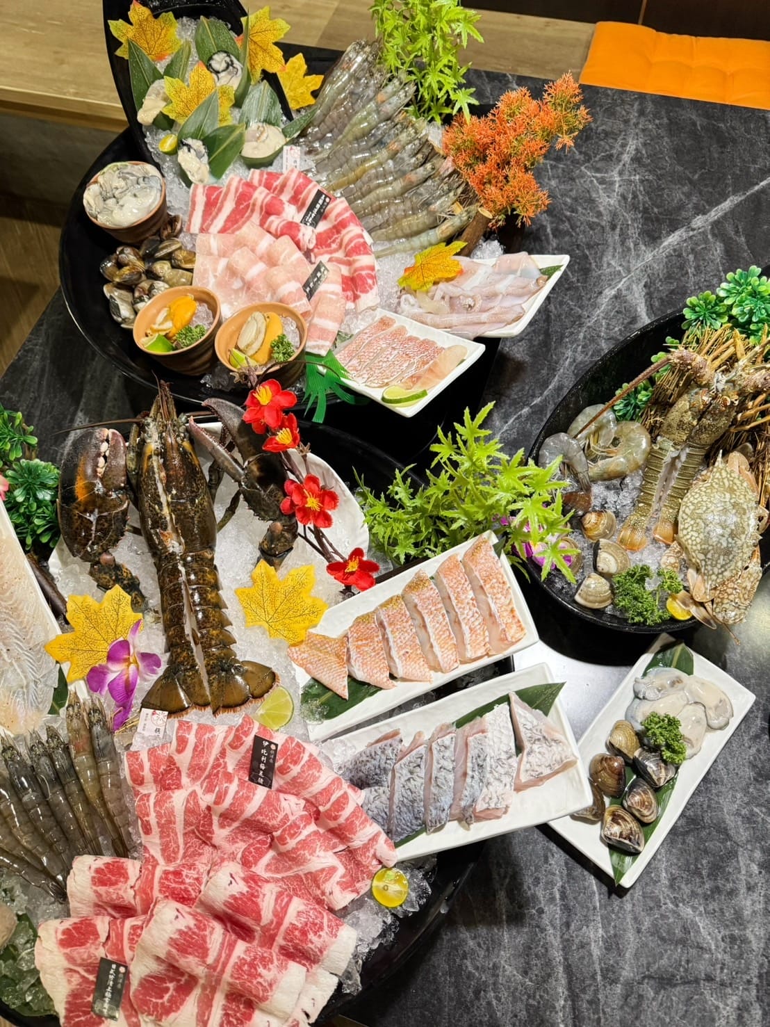 [吃] 頂級海鮮、肉品 豐富自助吧 - 饌澤原超市火鍋 桃園
