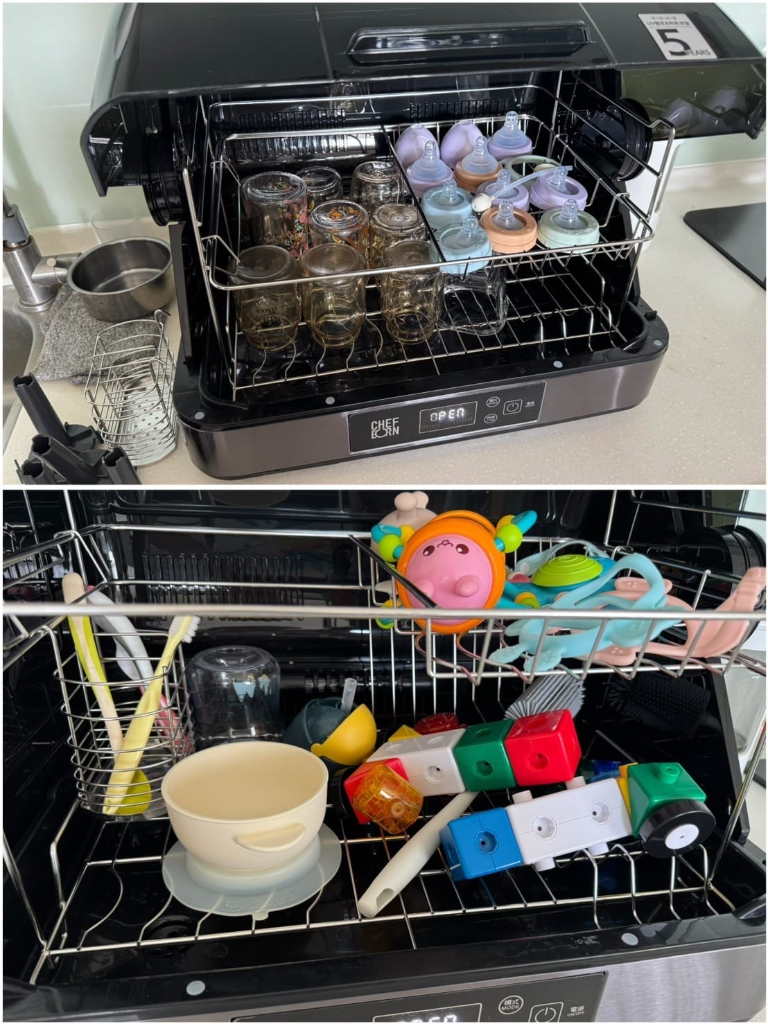 [傢] 美型紫消烘碗機.ᐟ CHEFBORN韓國天廚 65L