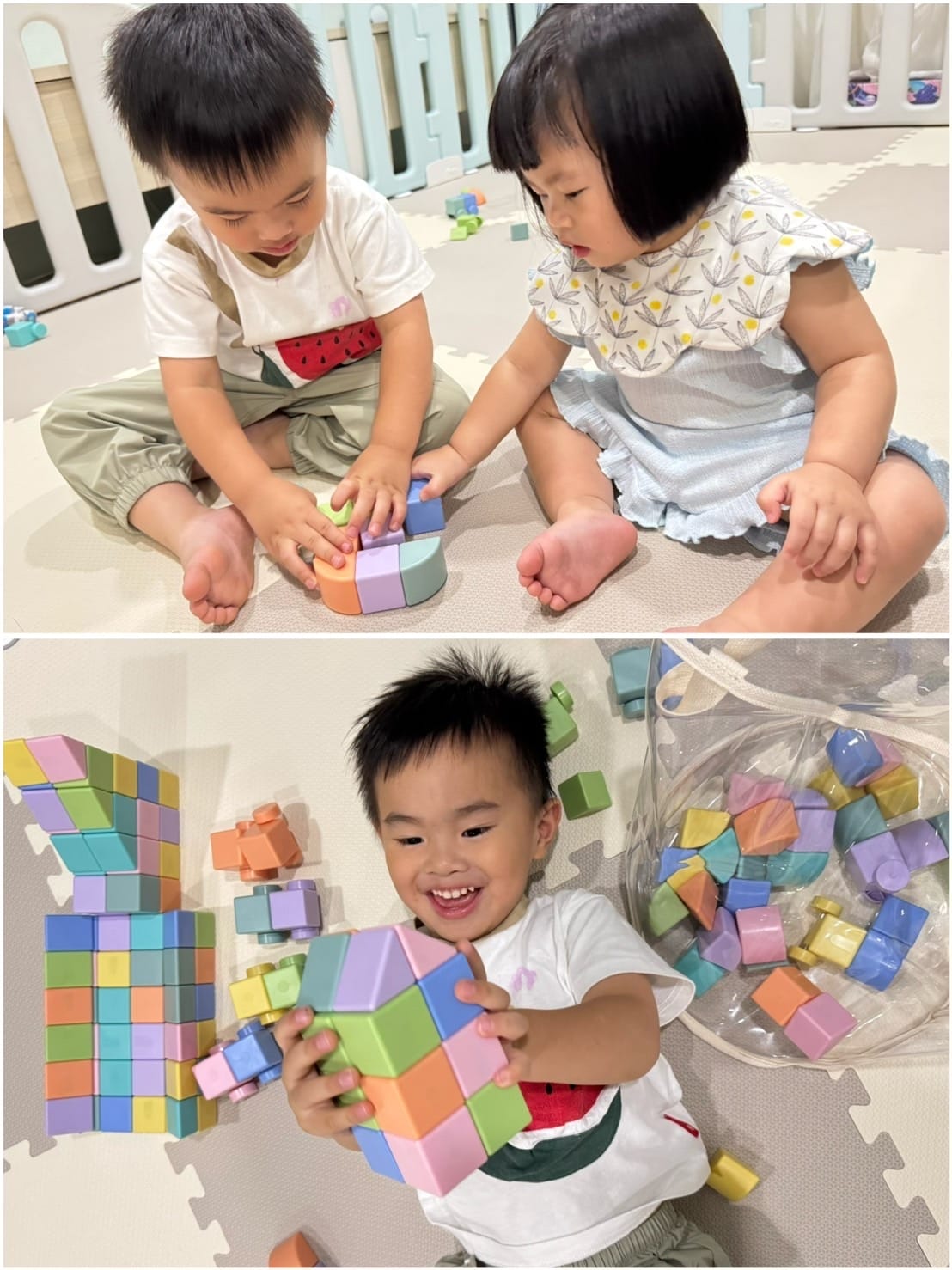 [育] 嬰幼兒玩具推薦.ᐟ 韓國Bellebaby 磁吸積木