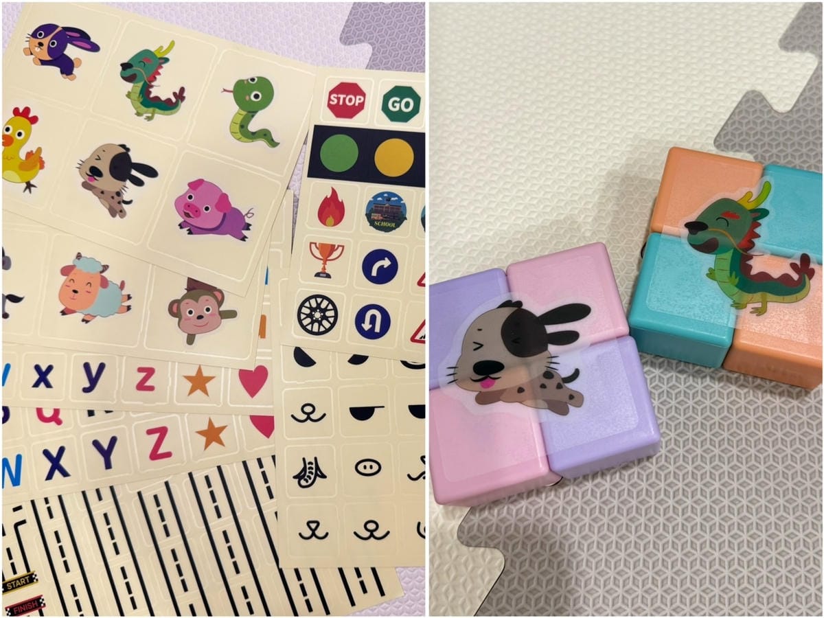 [育] 嬰幼兒玩具推薦.ᐟ 韓國Bellebaby 磁吸積木