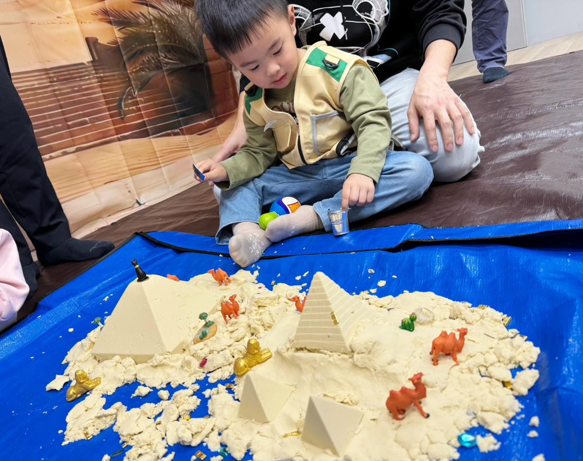 新竹 苗栗親子室內課程 – 暖伴工作室 動力沙 五感體驗 幼兒感官活動